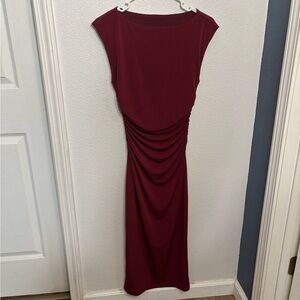 Elegant Burgundy Sleeveless Dress